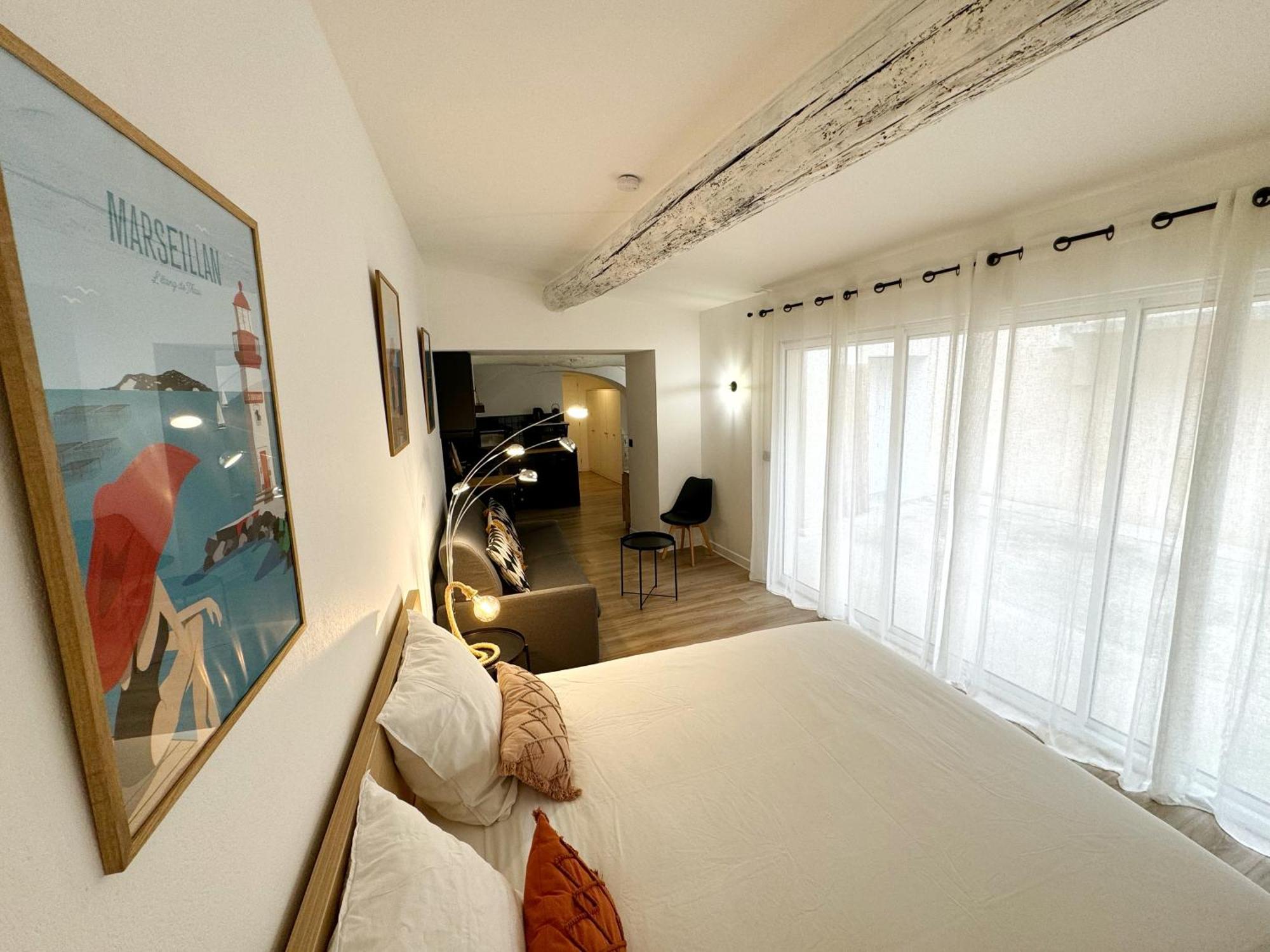 Charmant Studio Climatise A 200M De La Plage Мезе Экстерьер фото
